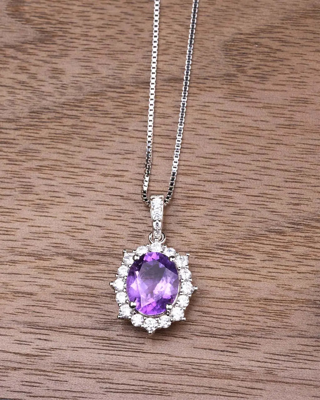 Princess Diana Necklace-Amethyst