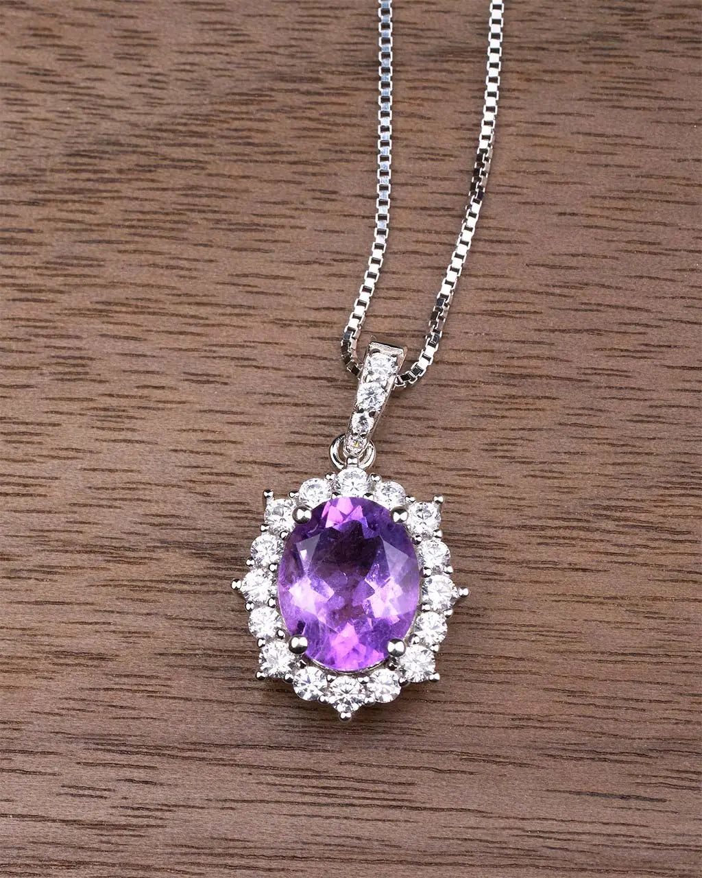 Princess Diana Necklace-Amethyst