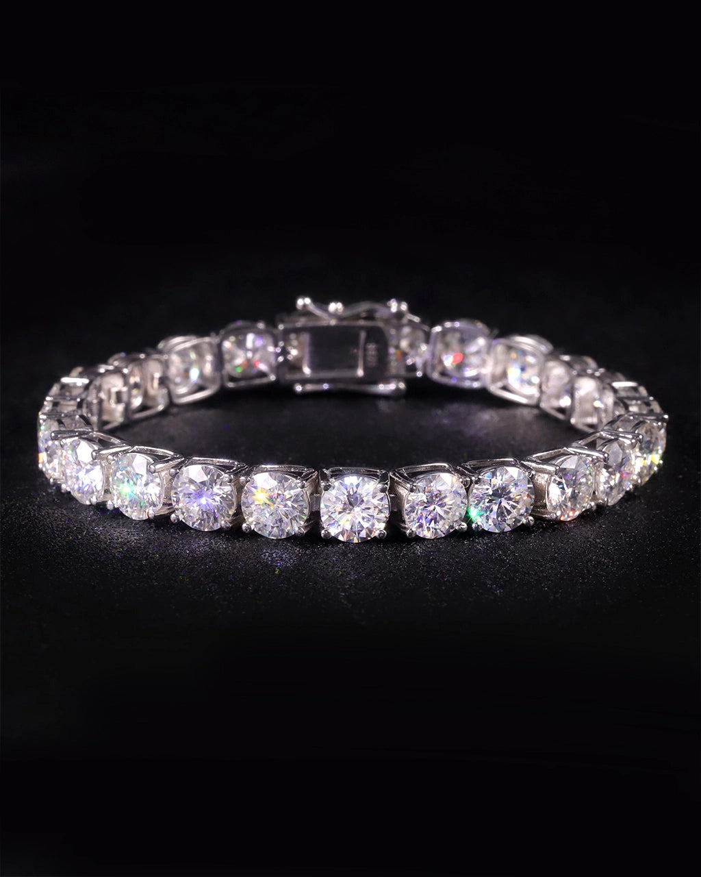 Pulsera de tenis de moissanita