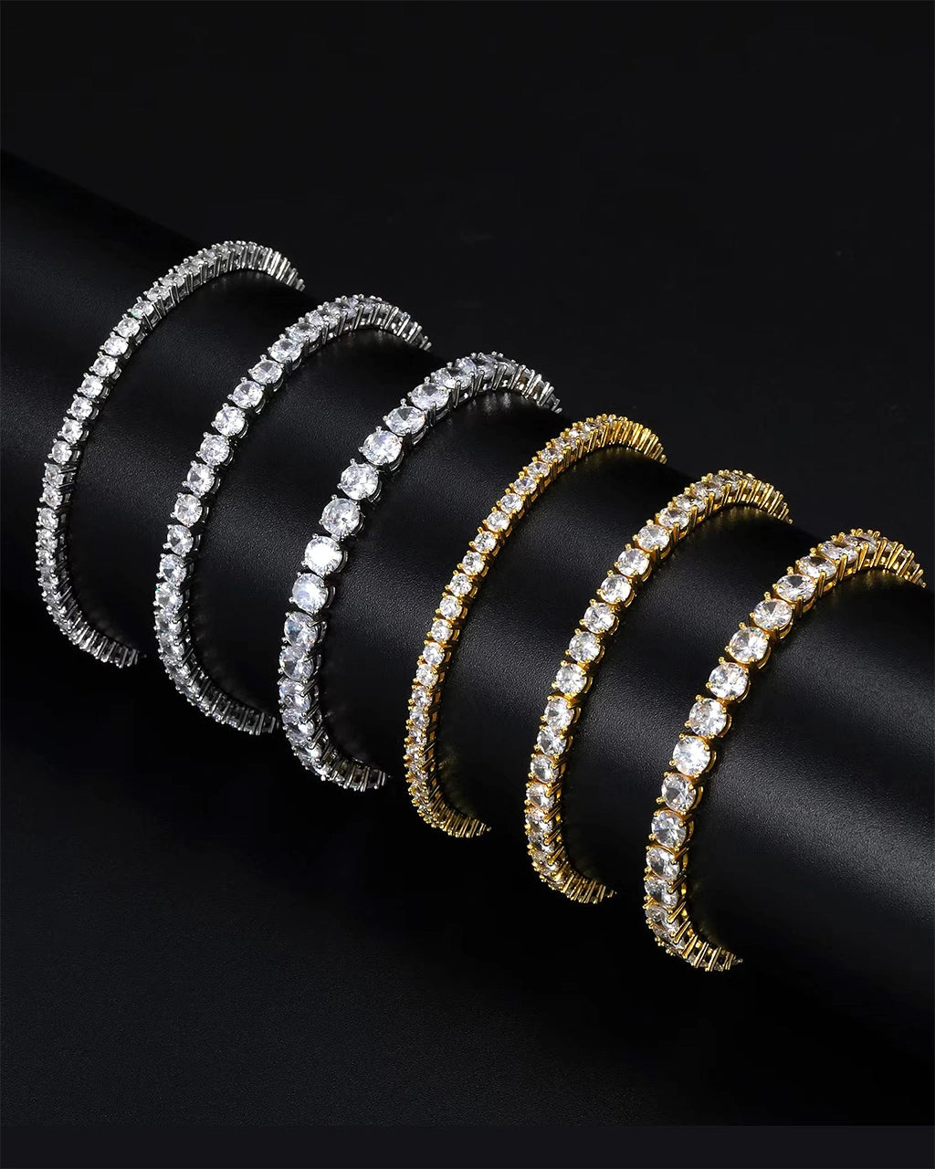 Pulsera de tenis de moissanita