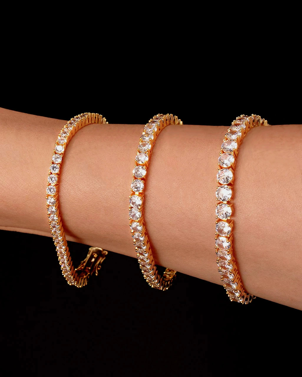 Pulsera de tenis de moissanita
