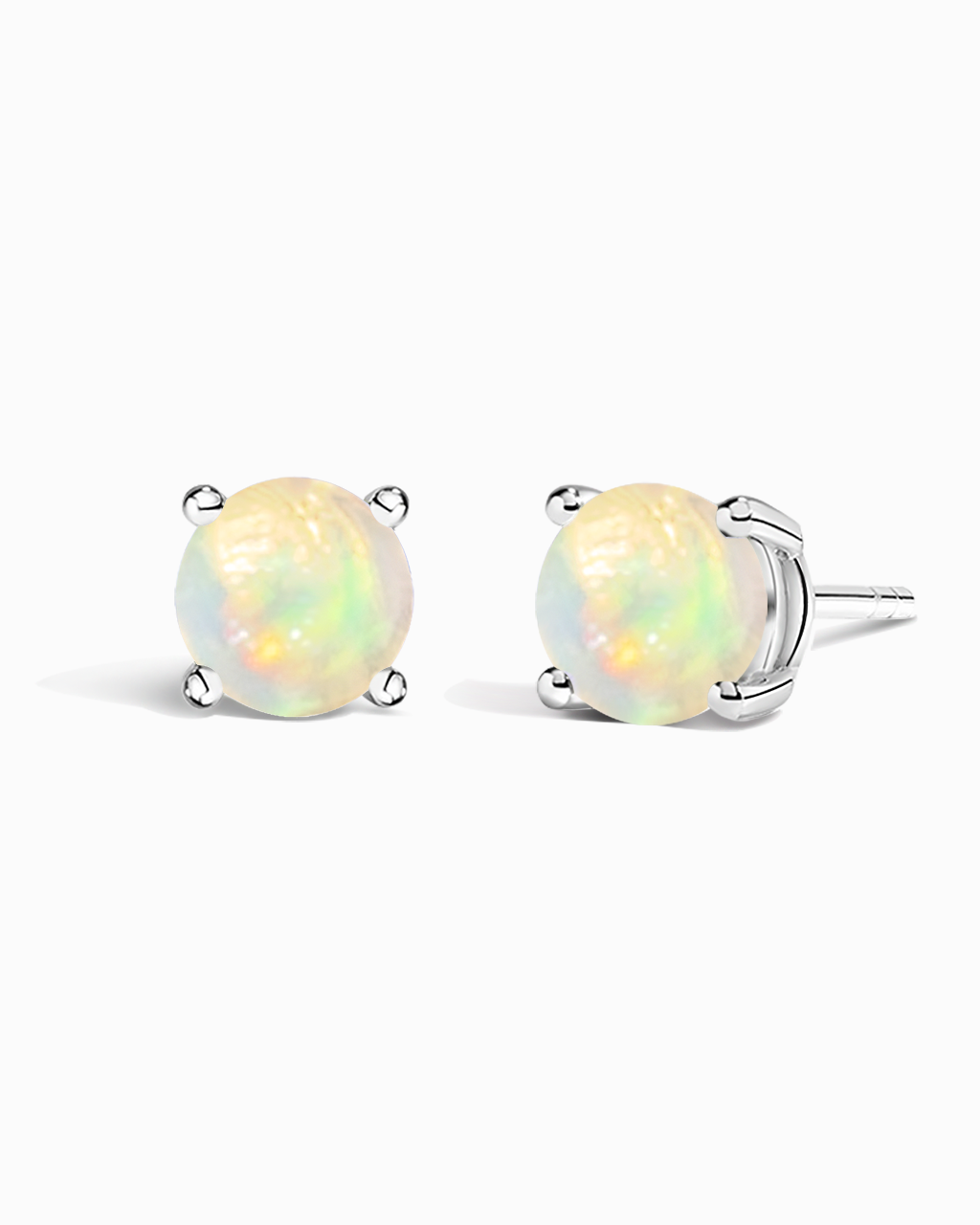 Round Studs-Opal