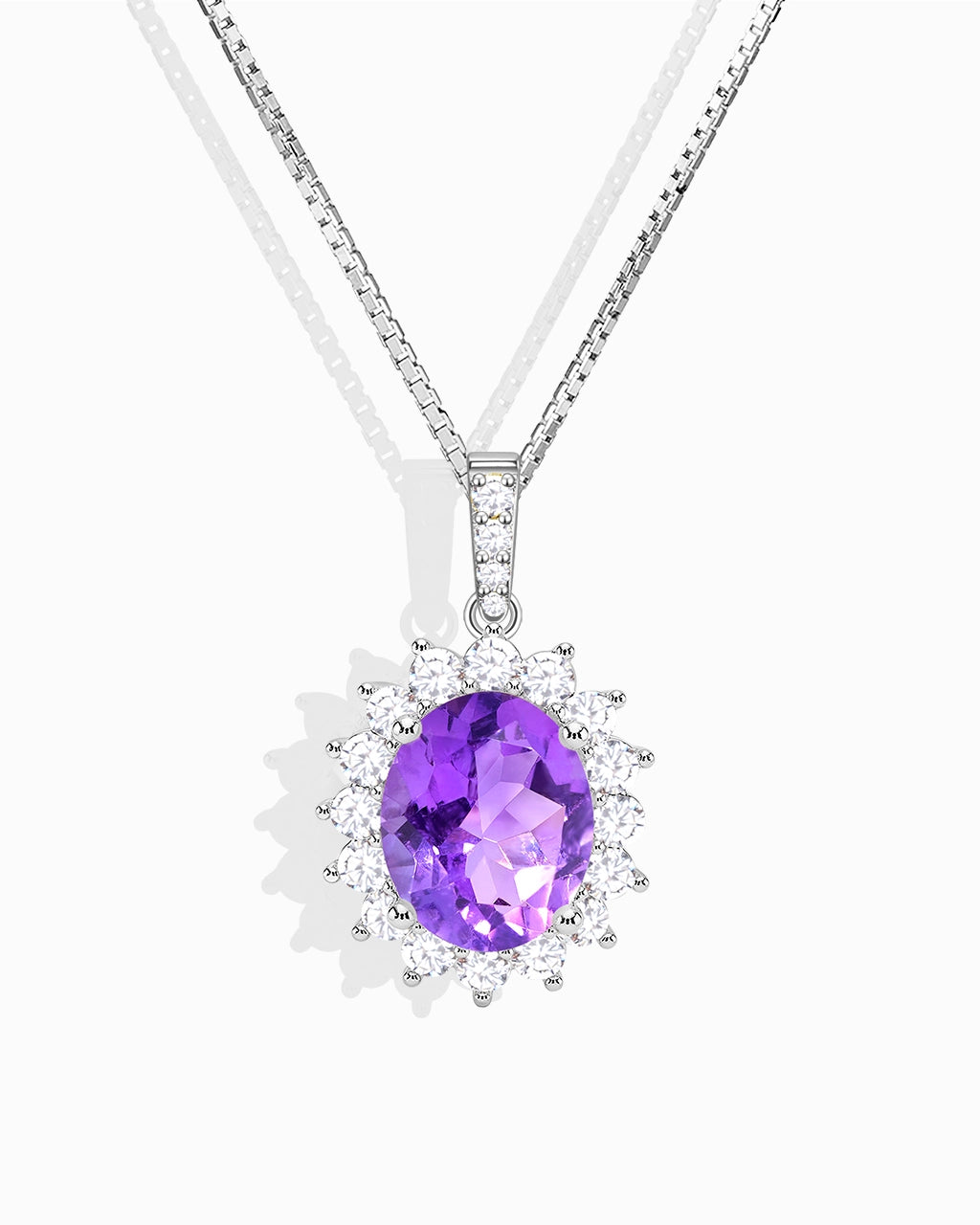 Princess Diana Necklace-Amethyst