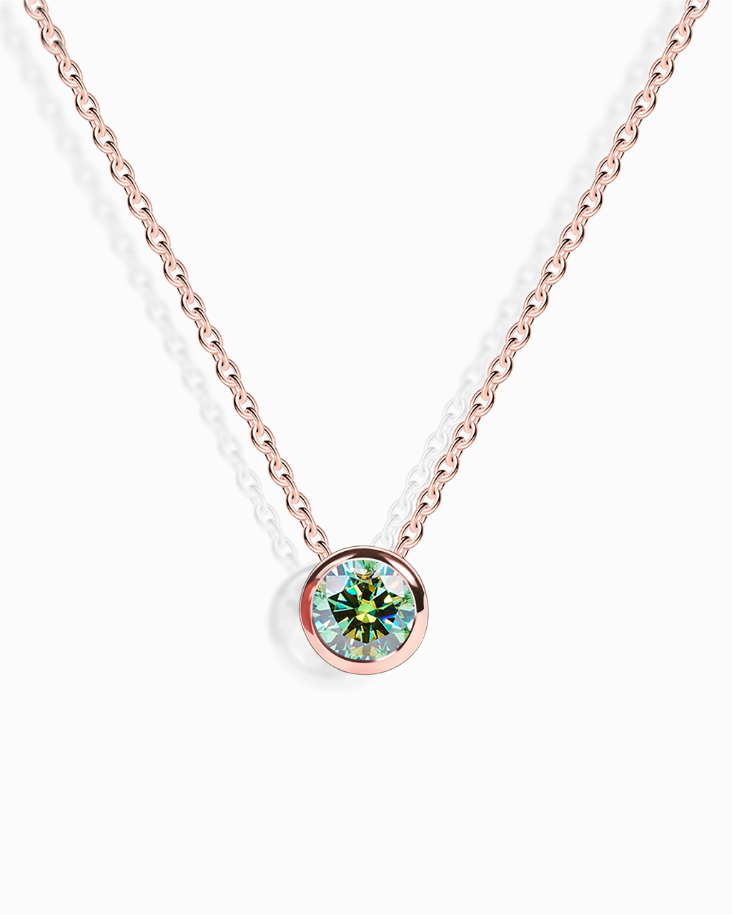 Green Moissanite Necklace