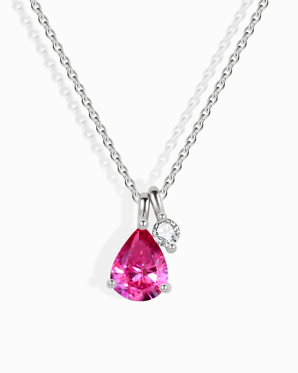 Lab Ruby Necklace