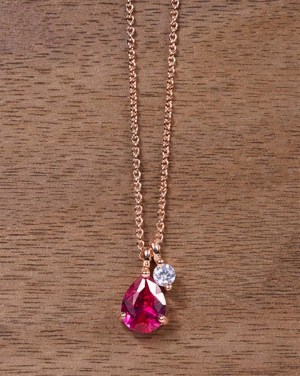 Lab Ruby Necklace