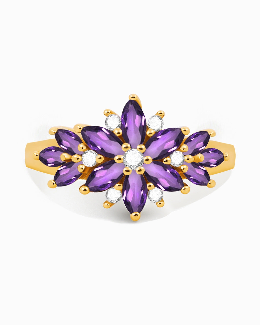 Flourish Ring-Amethyst
