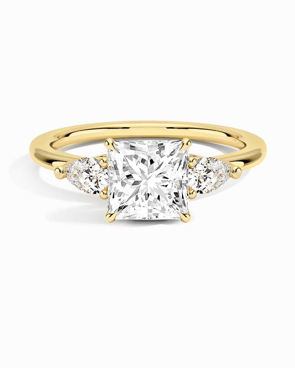 Anillo de moissanita de lujo - Princesa