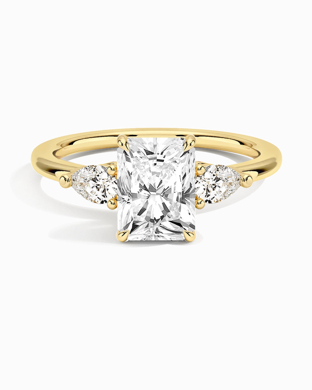 Anillo de moissanita de lujo - Radiante
