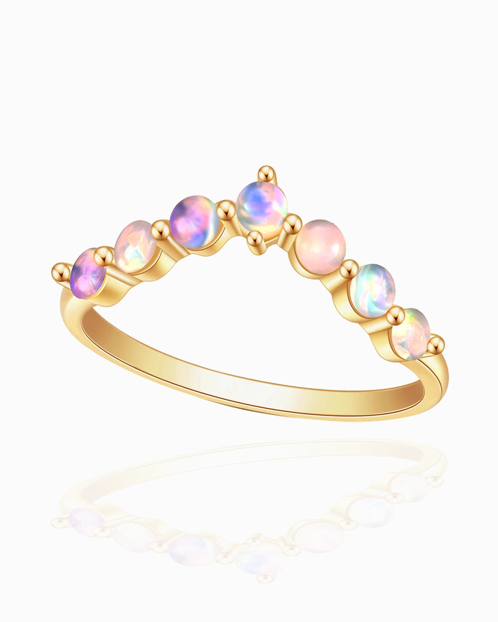 Crown Ring-Opal
