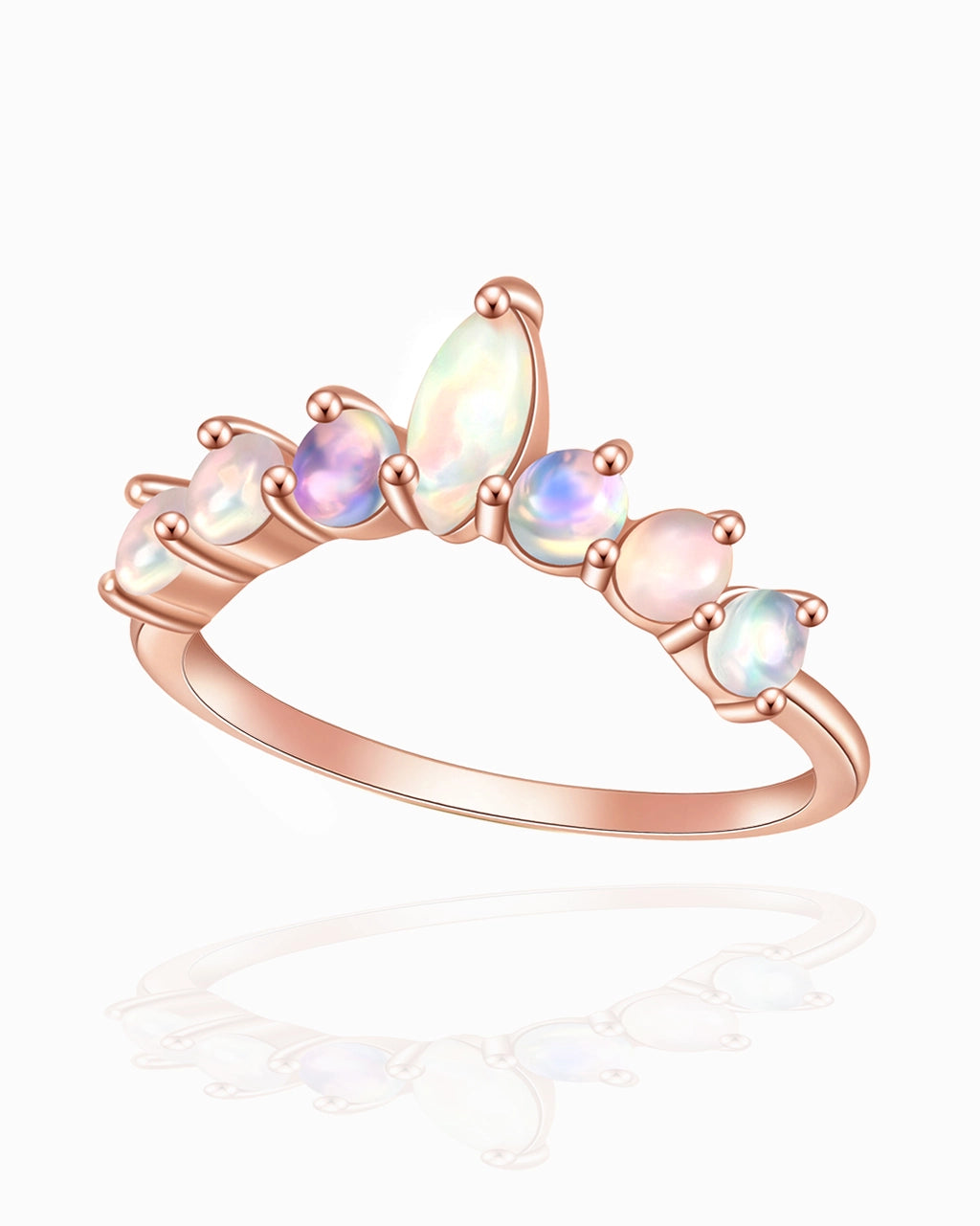 Crown Ring-Opal
