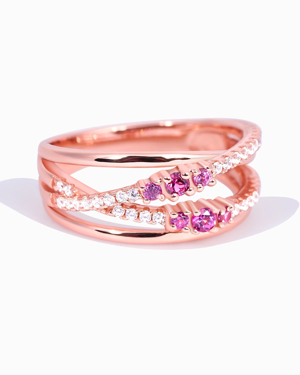 Starry Ring-Rhodolite