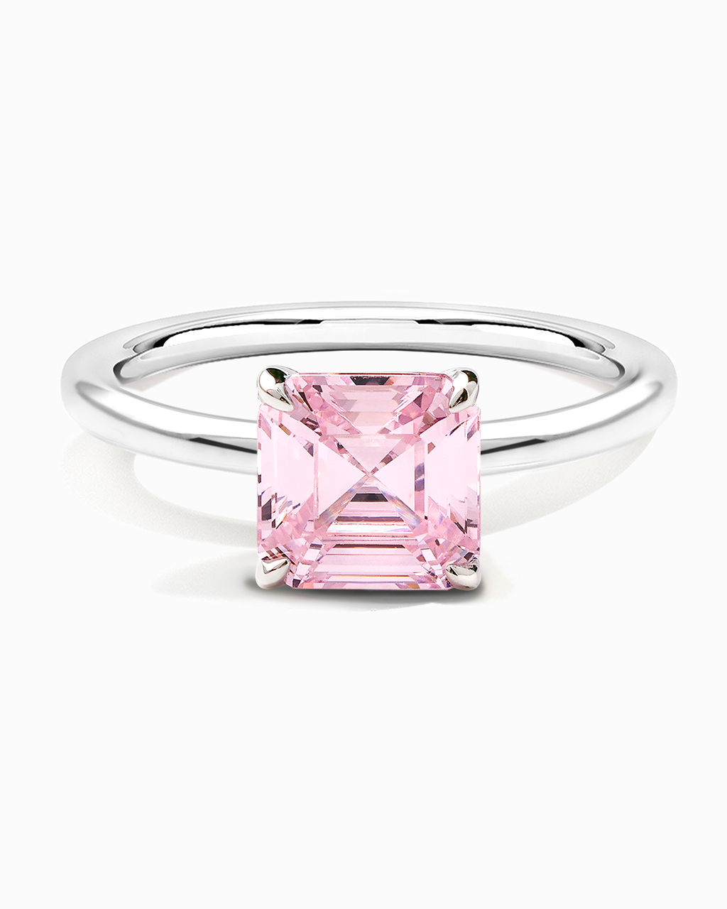 Pink Cubic Zirconia Ring