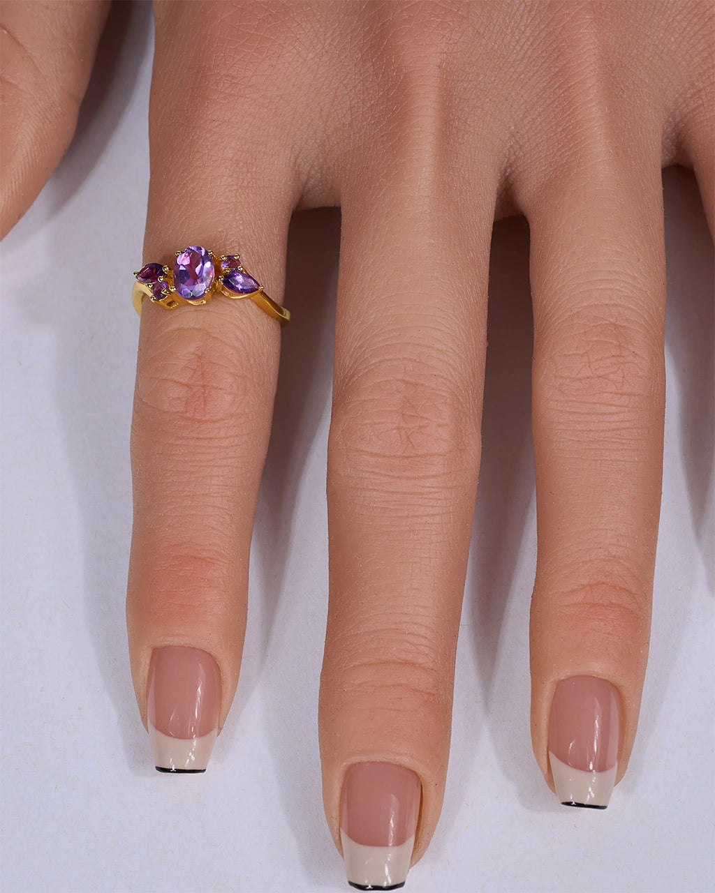Blossom Ring-Amethyst