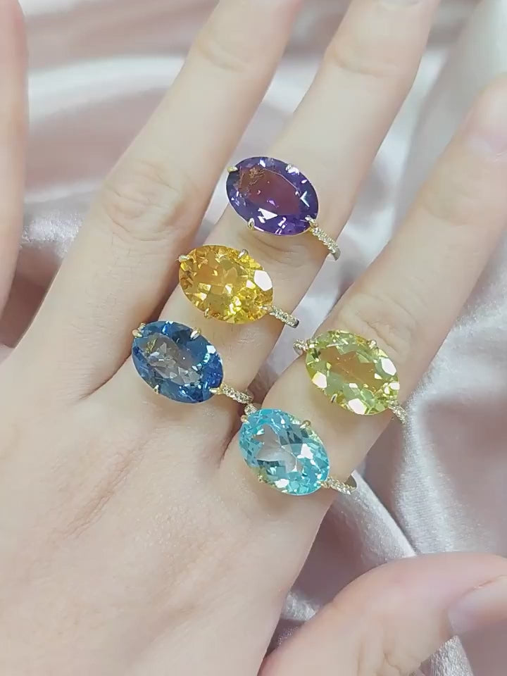 Cocktail Ring-Amethyst 6.23 Carat
