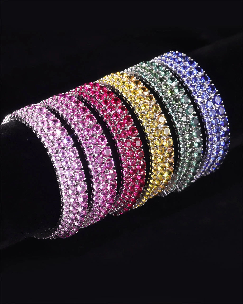 Tennis Bracelet-Lab Sapphire