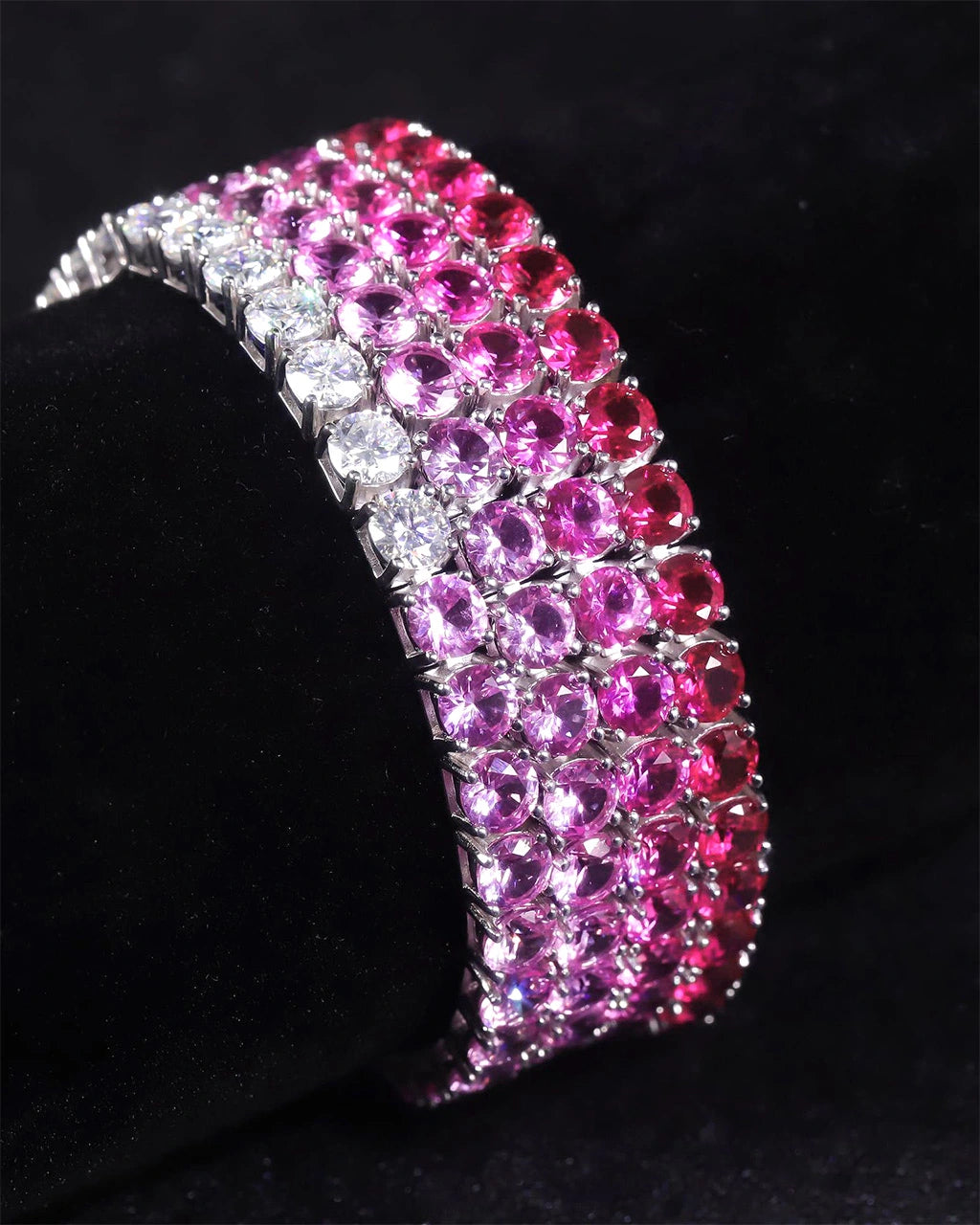Tennis Bracelet-Lab Ruby