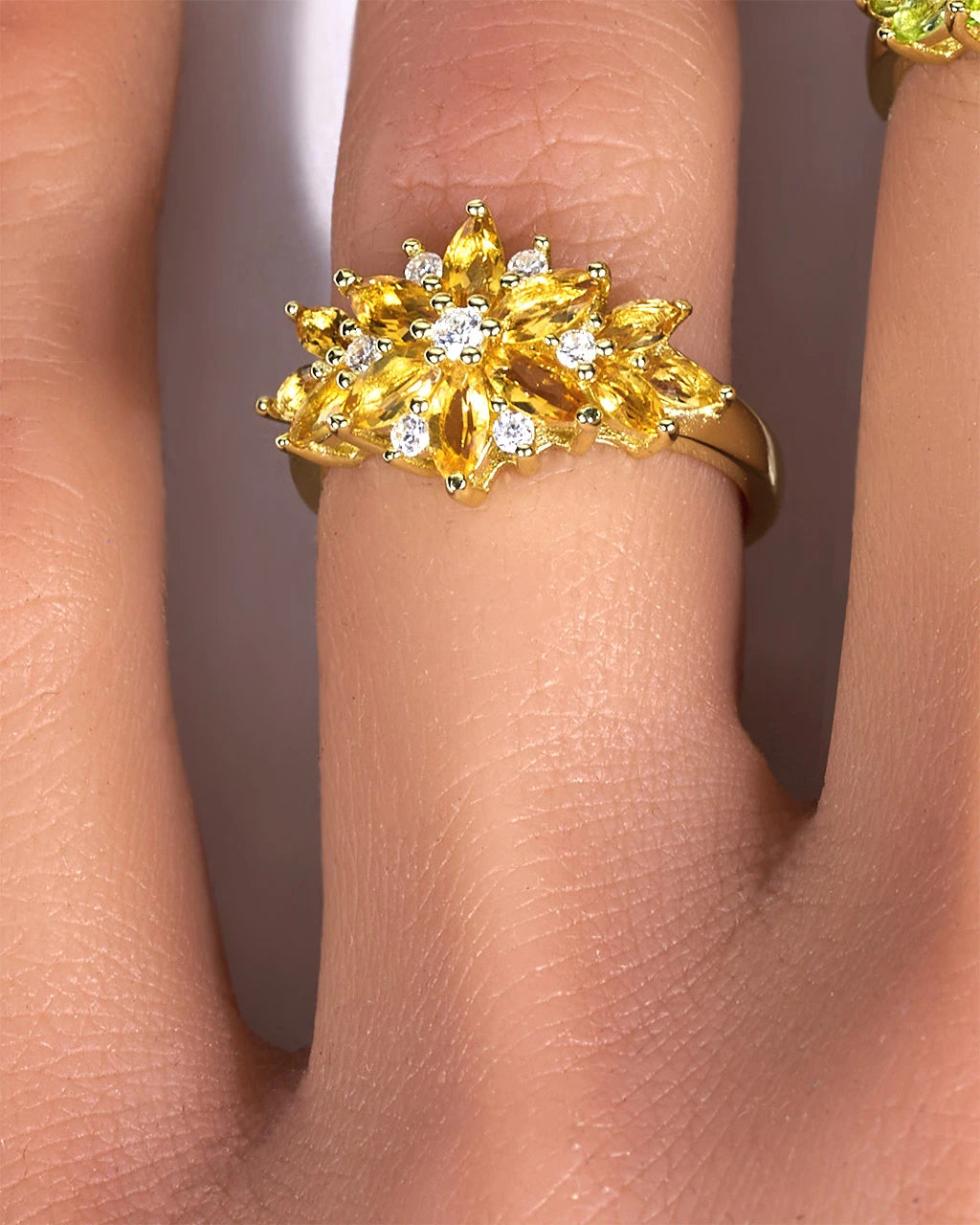 Flourish Ring-Citrine
