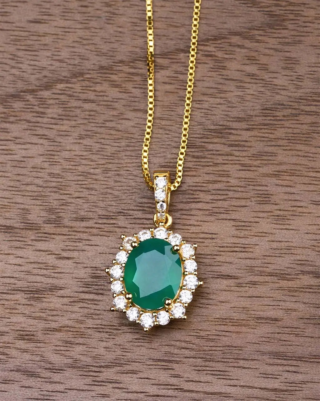 Princess Diana Necklace-Chrysoprase