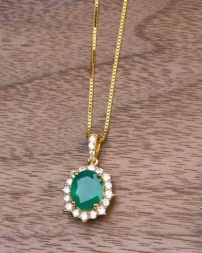Princess Diana Necklace-Chrysoprase