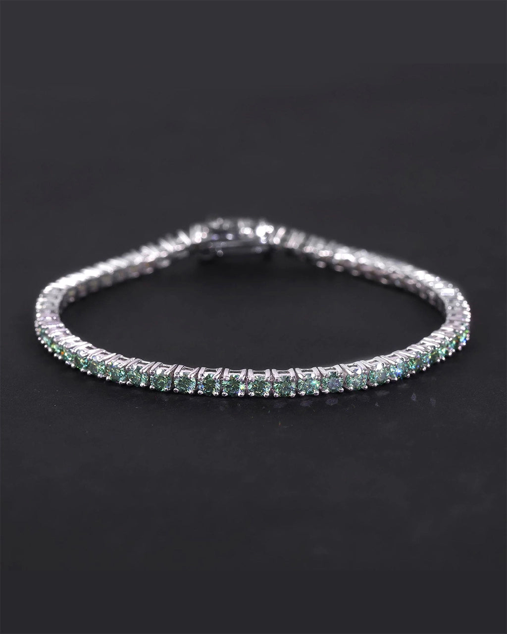 Tennis Bracelet-Lab Chlorospinel
