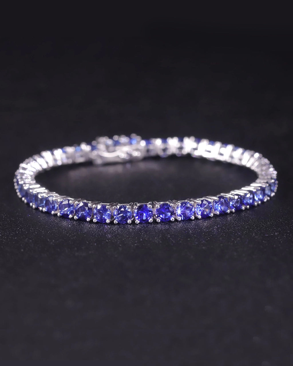 Tennis Bracelet-Lab Sapphire