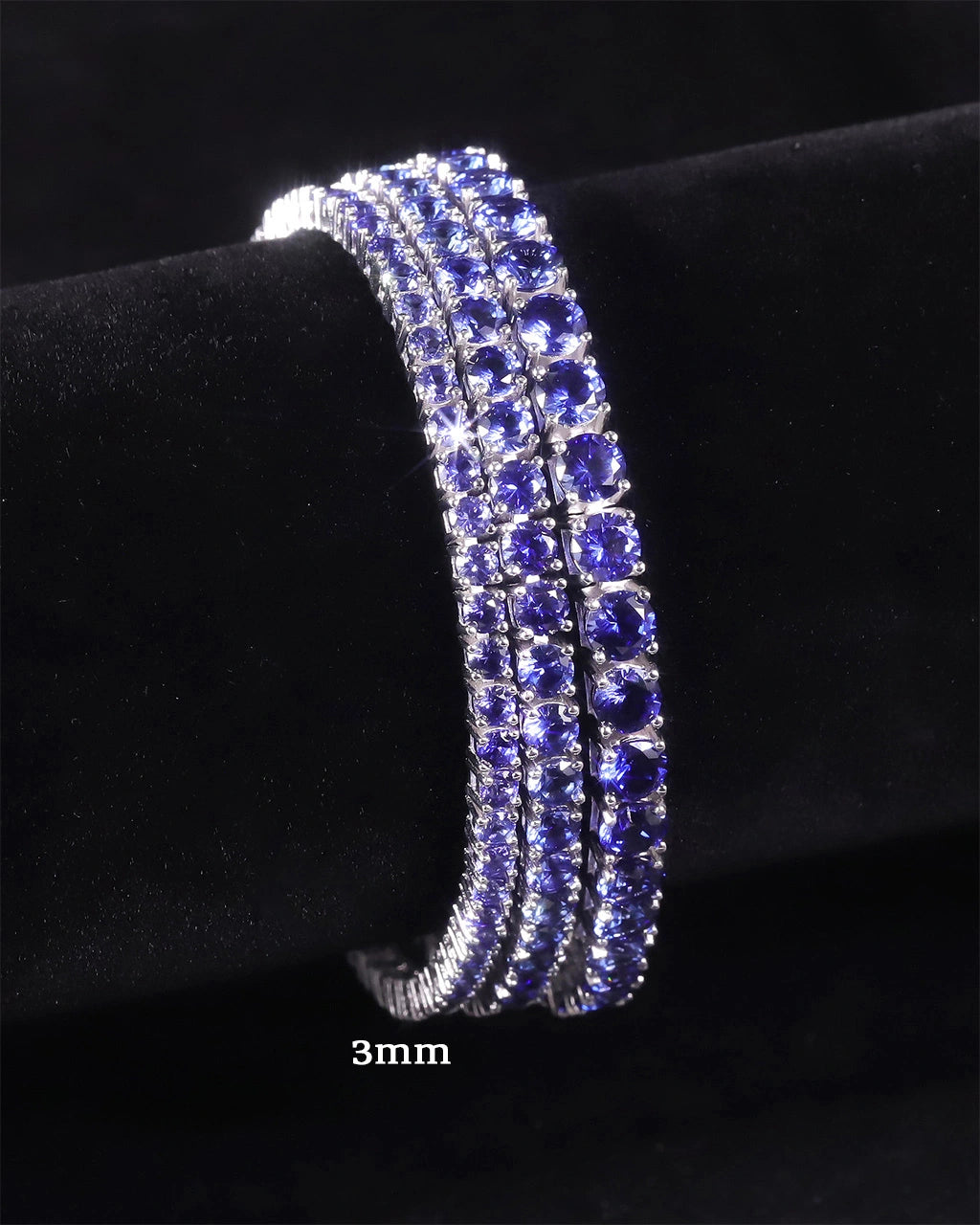 Tennis Bracelet-Lab Sapphire