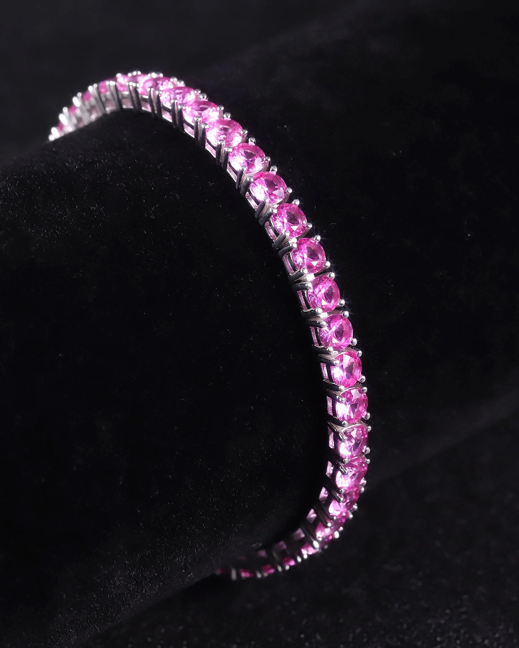Tennis Bracelet-Lab Sapphire
