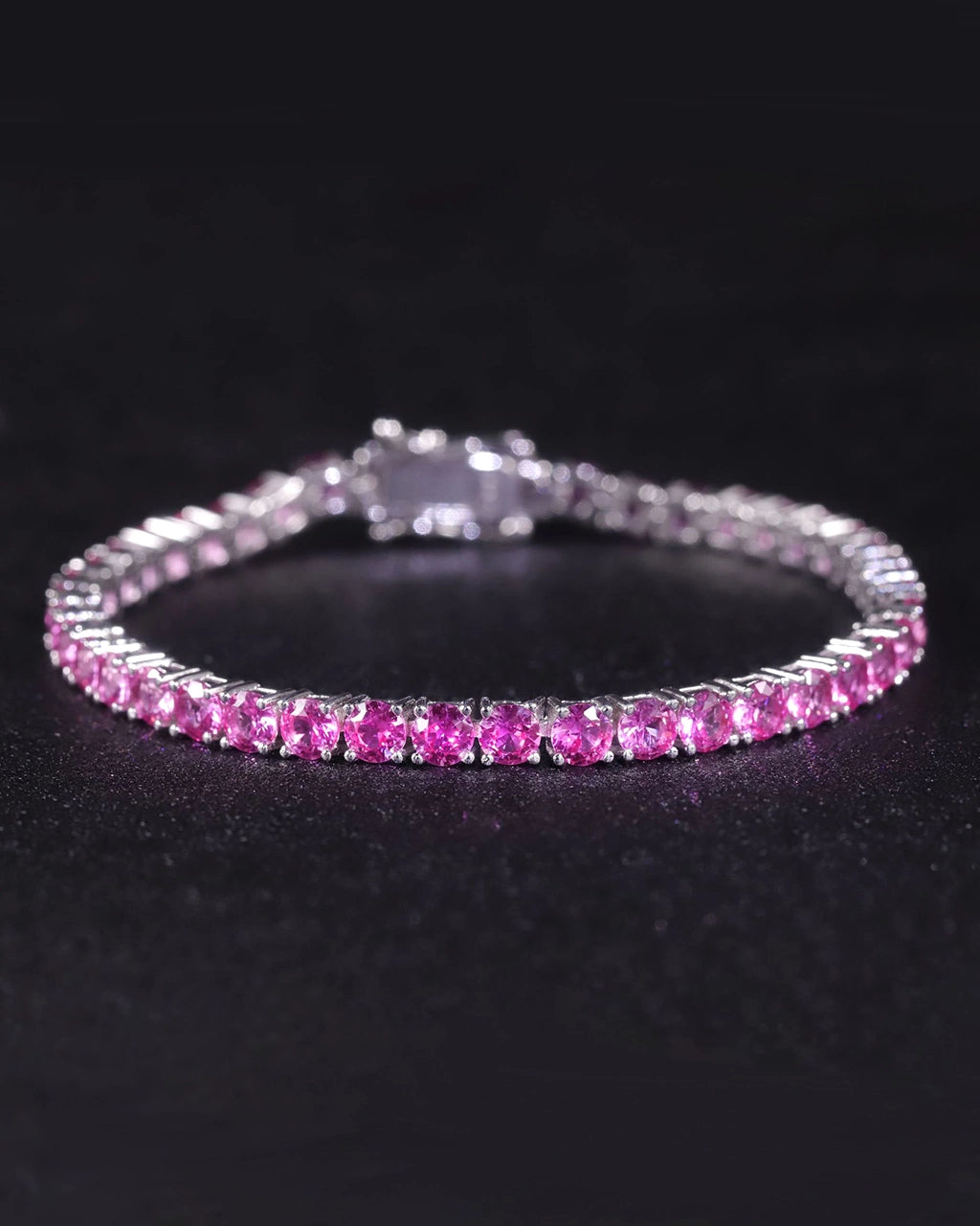 Tennis Bracelet-Lab Sapphire