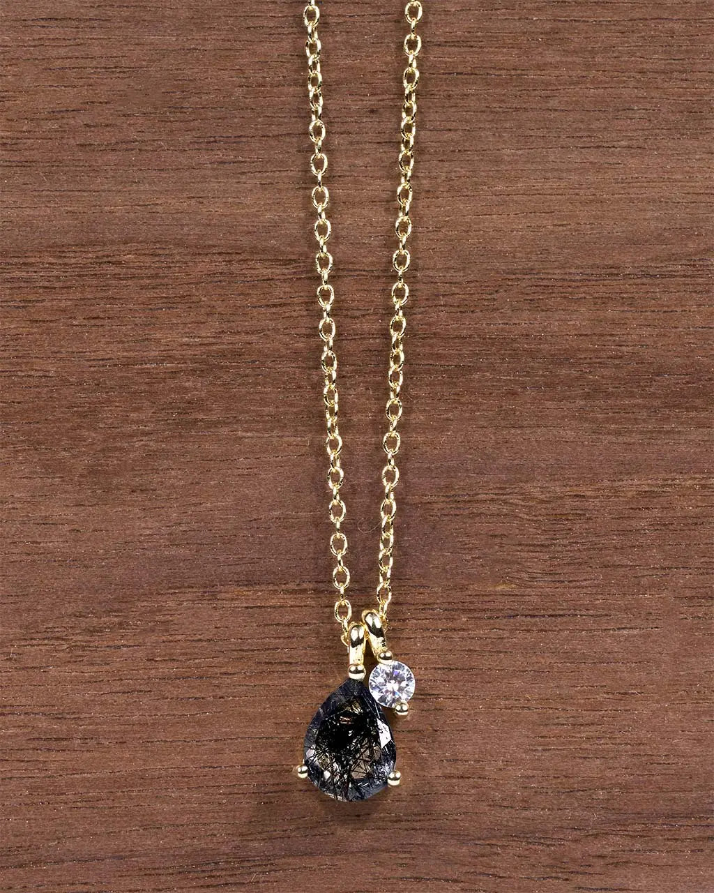 Black Rutile Necklace