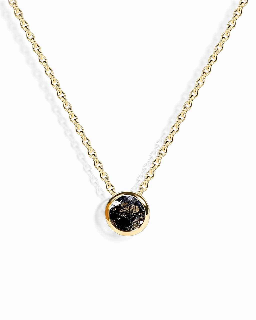 Black Rutile Necklace