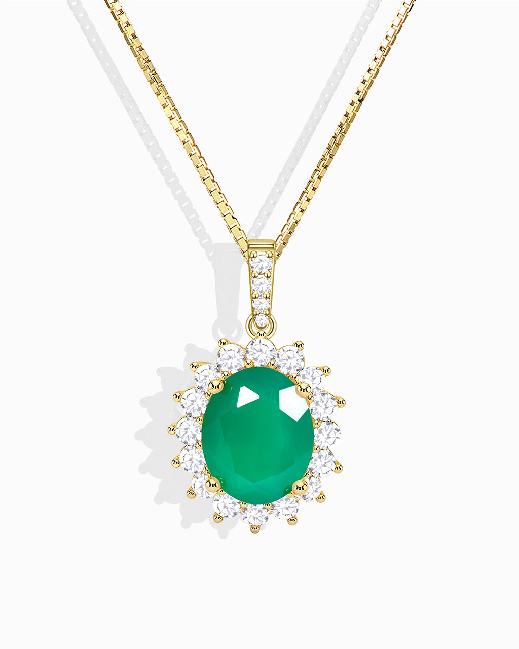 Princess Diana Necklace-Chrysoprase