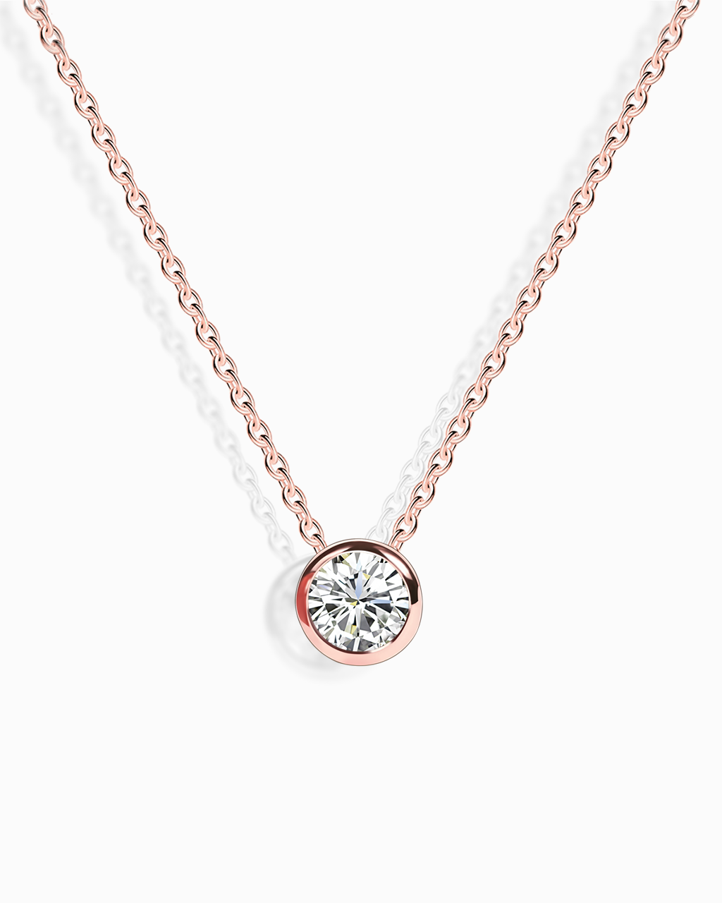White Moissanite Necklace