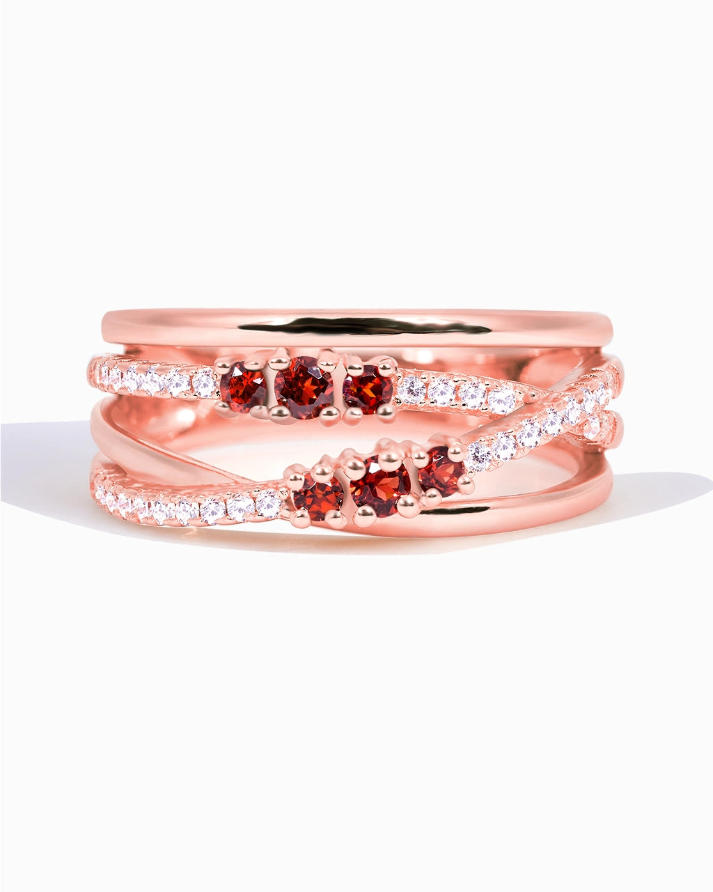 Starry Ring-Garnet