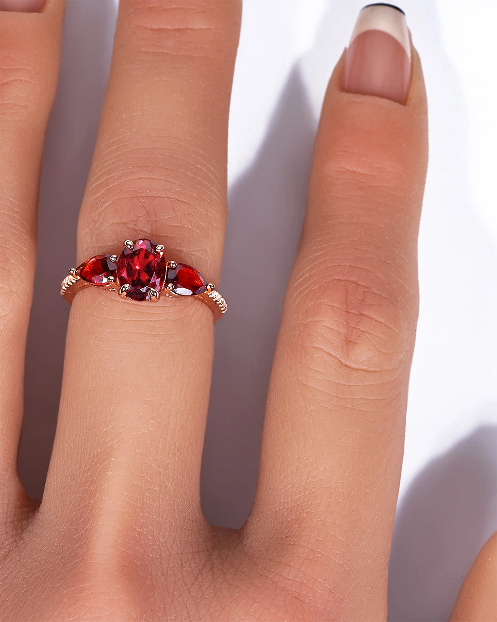 Amour Ring-Garnet