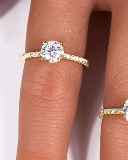 Aurelia Moissanite Ring-Round