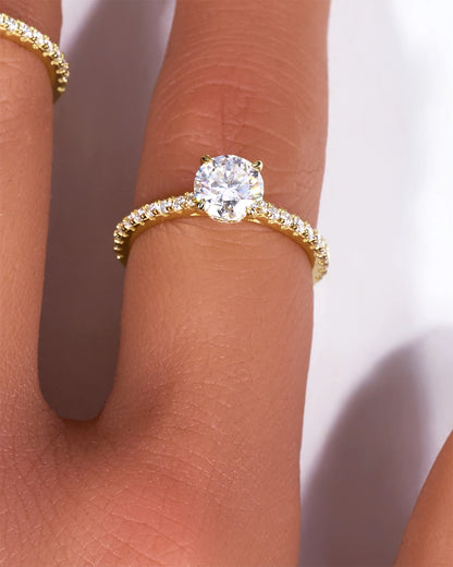 Aurelia Moissanite Ring-Round