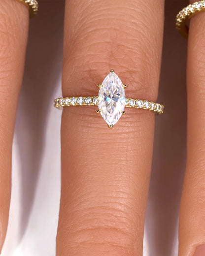 Aurelia Moissanite Ring-Marquise