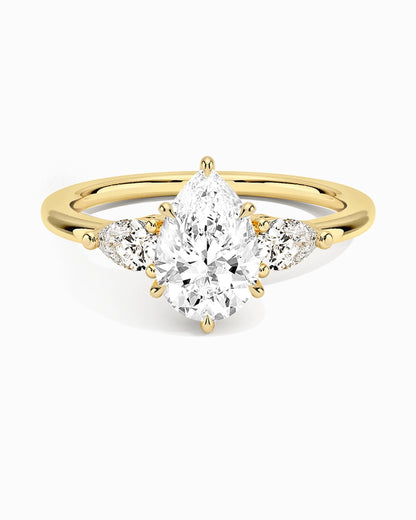 Luxe Moissanite Ring-Pear