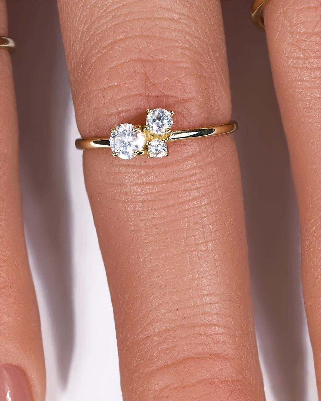 Moissanite Ring-Trio