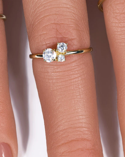 Moissanite Ring-Trio