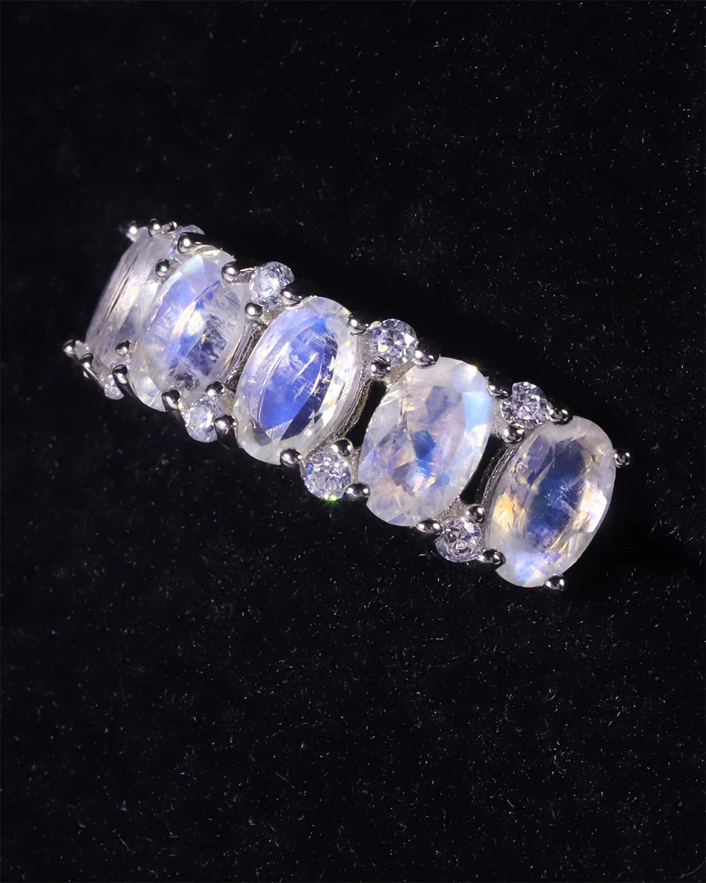 Moonstone Band Ring