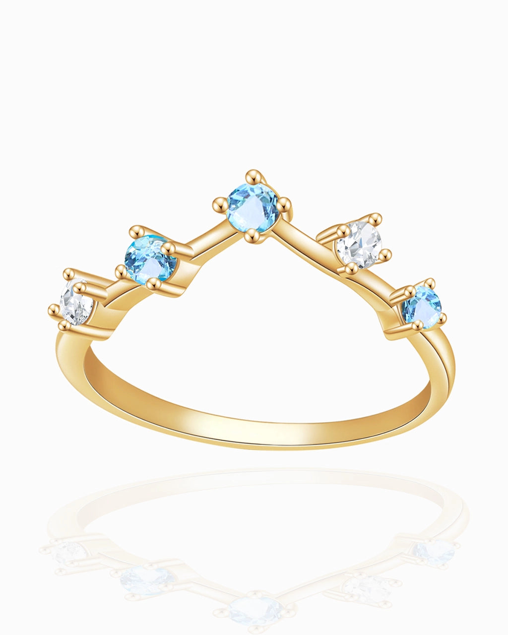 Twinkle Band-Blue Topaz