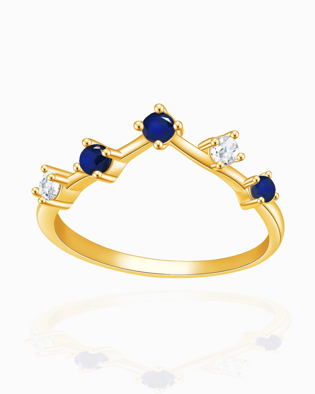Twinkle Band-Blue Sapphire
