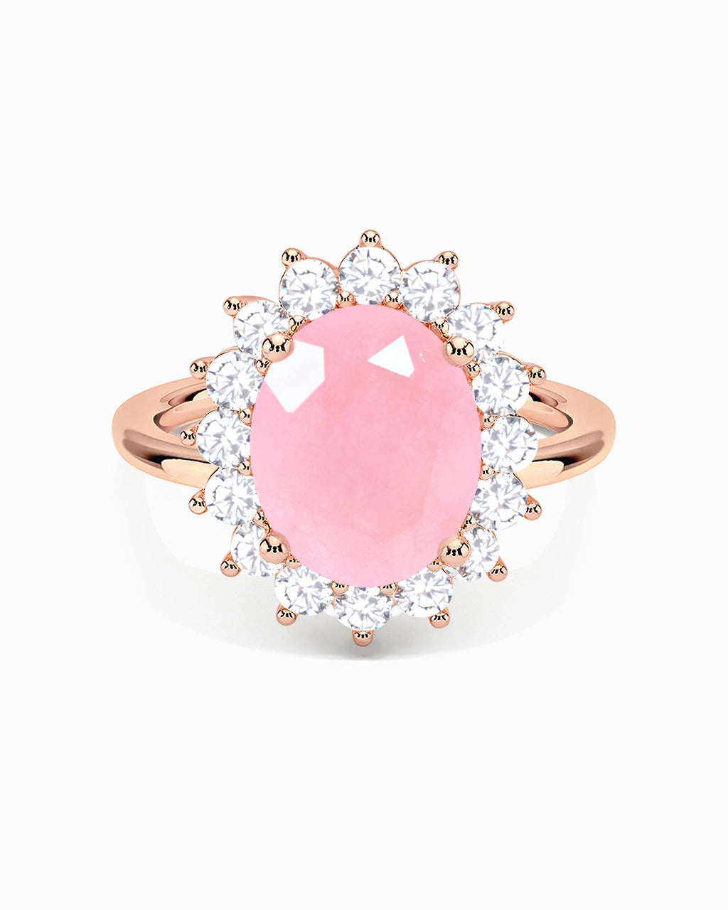 Princess Diana Ring-Rose Chalcedony