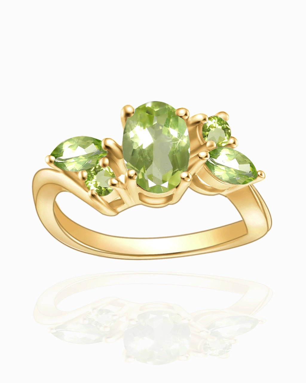 Blossom Ring-Peridot