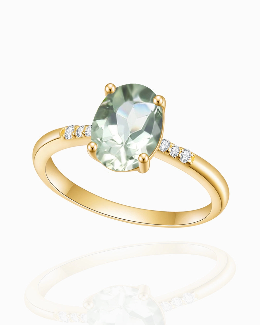 Anillo de esencia - Prasiolita