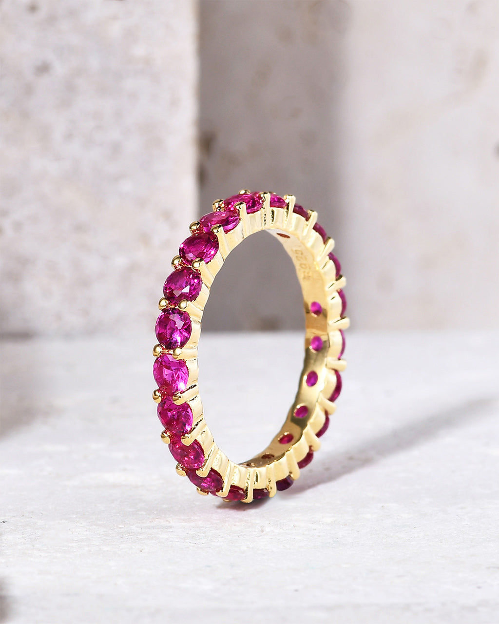 Band Ring-Lab Ruby