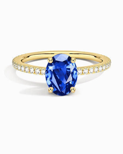 Lab Sapphire Ring