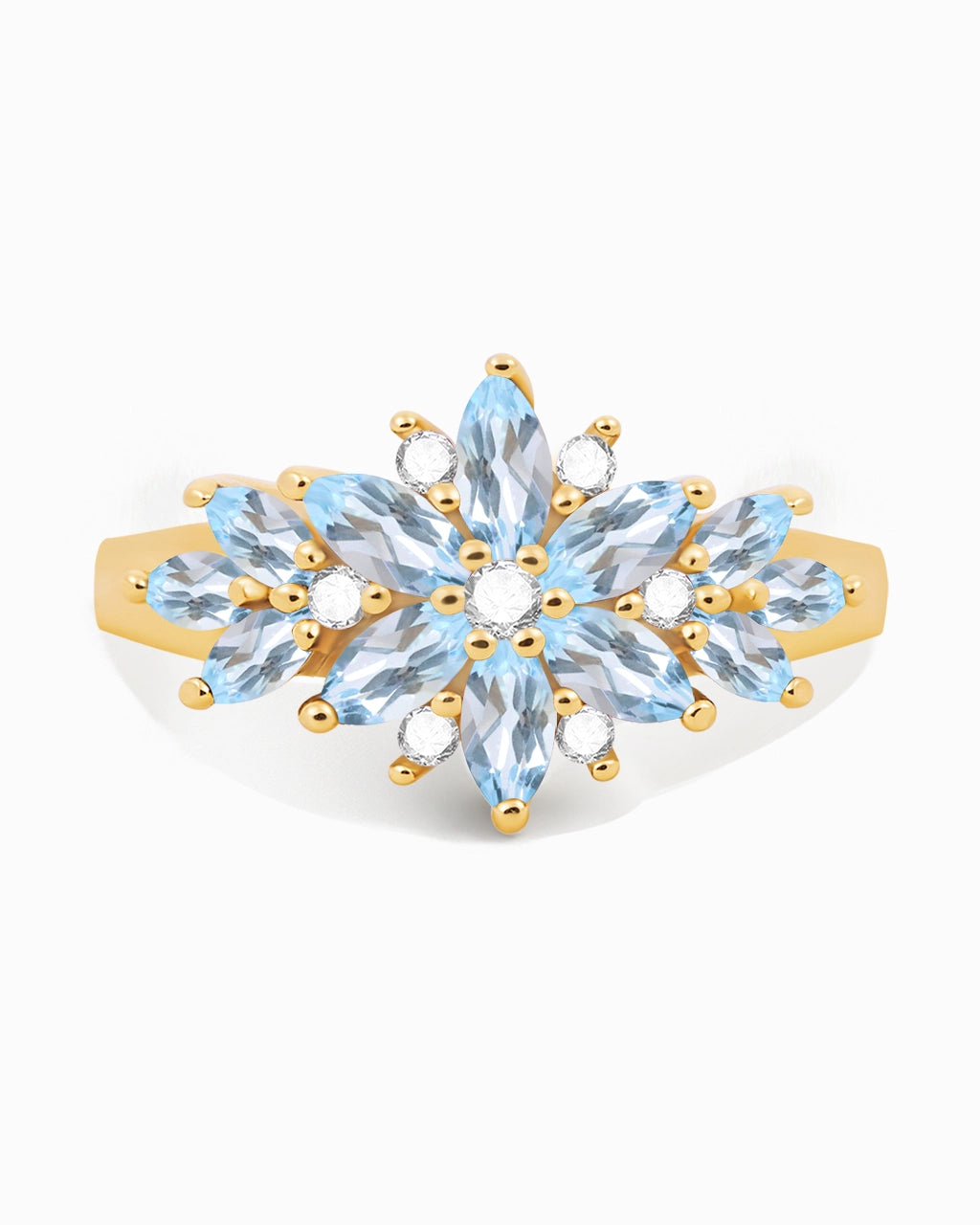 Flourish Ring-Blue Topaz